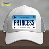 Princess Connecticut Novelty License Plate Hat Mesh / White