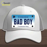 Bad Boy Connecticut Novelty License Plate Hat Mesh / White