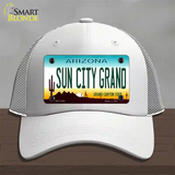 Sun City Grand Arizona Novelty License Plate Hat Mesh / White