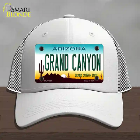 Grand Canyon Arizona Novelty License Plate Hat Mesh / White