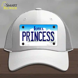 Princess Iowa Novelty License Plate Hat Mesh / White