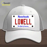 Lowell Massachusetts Novelty License Plate Hat Mesh / White