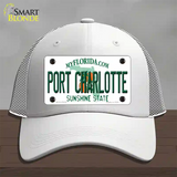 Port Charlotte Florida Novelty License Plate Hat Mesh / White