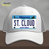 St Cloud Minnesota State Novelty License Plate Hat Mesh / White