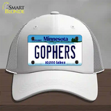 Gophers Minnesota State Novelty License Plate Hat Mesh / White