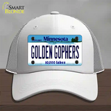 Golden Gophers Minnesota State Novelty License Plate Hat Mesh / White