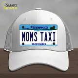 Moms Taxi Minnesota State Novelty License Plate Hat Mesh / White