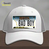 Bad Boy Montana State Novelty License Plate Hat Mesh / White