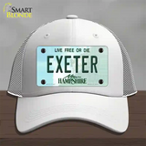 Exeter New Hampshire State Novelty License Plate Hat Mesh / White