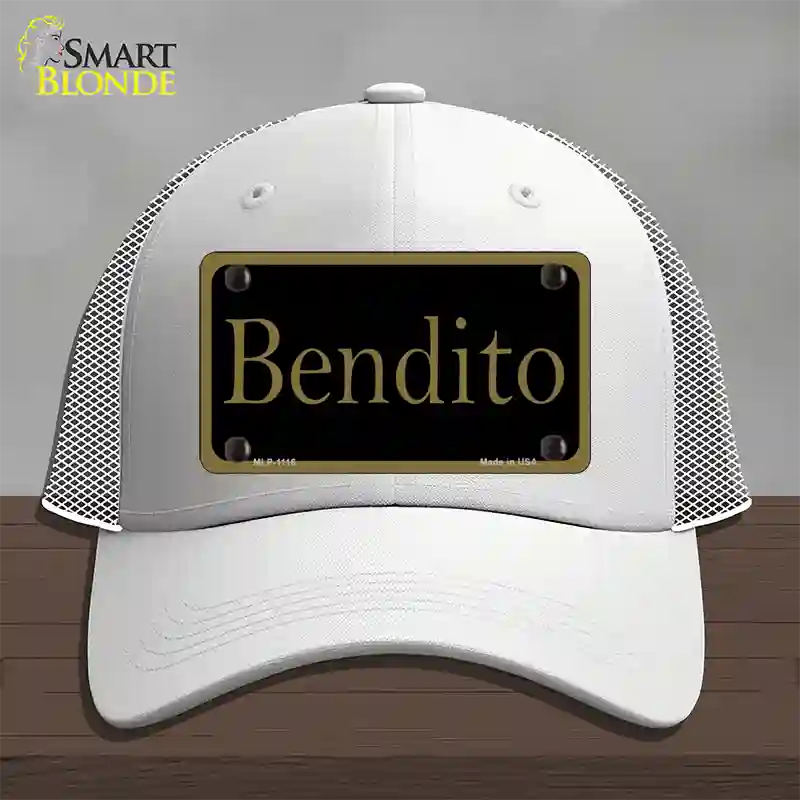 Bendito Novelty License Plate Hat Mesh / White