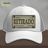 Retirado Novelty License Plate Hat Mesh / White