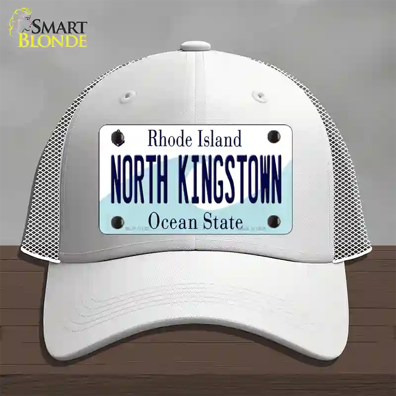 North Kingstown Rhode Island State Novelty License Plate Hat Mesh / White