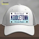 Middletown Rhode Island State Novelty License Plate Hat Mesh / White