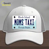 Moms Taxi Rhode Island State Novelty License Plate Hat Mesh / White