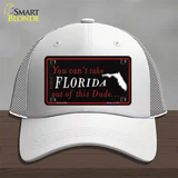 Florida Dude Novelty License Plate Hat Mesh / White