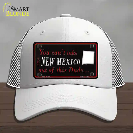 New Mexico Dude Novelty License Plate Hat Mesh / White