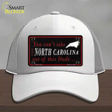 North Carolina Dude Novelty License Plate Hat Mesh / White