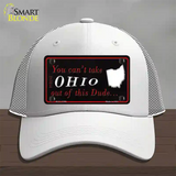 Ohio Dude Novelty License Plate Hat Mesh / White