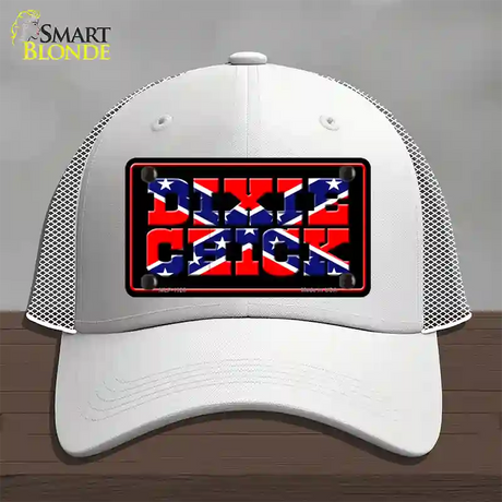 Dixie Chick Novelty License Plate Hat Mesh / White