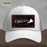 Virginia Dude Novelty License Plate Hat Mesh / White