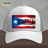 Aguadilla Puerto Rico Flag Novelty License Plate Hat Mesh / White