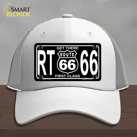 Get There 1st Class Novelty License Plate Hat Mesh / White