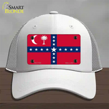 South Carolina Sovereignty Flag Novelty License Plate Hat Mesh / White