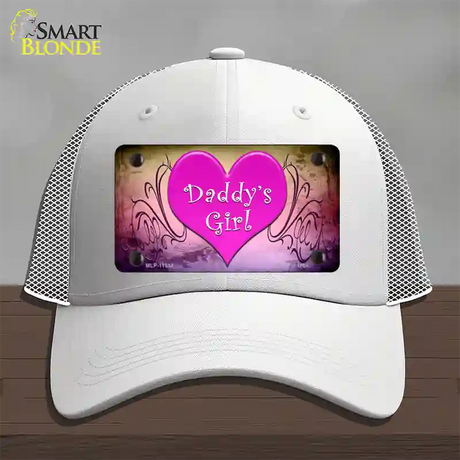 Daddys Girl Novelty License Plate Hat Mesh / White