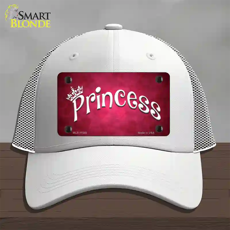 Princess Novelty License Plate Hat Mesh / White