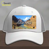 Arizona Canyon State Novelty License Plate Hat Mesh / White