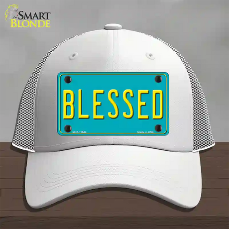 Blessed Novelty License Plate Hat Mesh / White