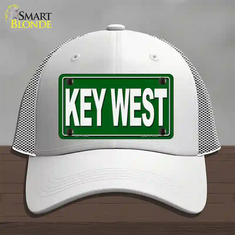 Key West Novelty License Plate Hat Mesh / White