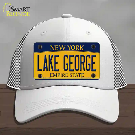 Lake George New York Novelty License Plate Hat Mesh / White