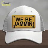 We Be Jammin Novelty License Plate Hat Mesh / White