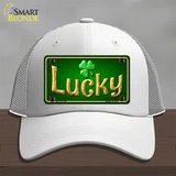 Lucky Irish Novelty License Plate Hat Mesh / White