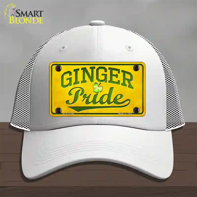 Ginger Pride Novelty License Plate Hat Mesh / White