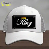 King Novelty License Plate Hat Mesh / White