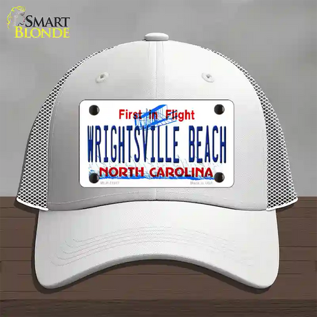 Wrightsville Beach North Carolina Novelty License Plate Hat Mesh / White