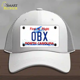 OBX North Carolina Novelty License Plate Hat Mesh / White