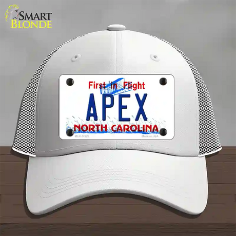 Apex North Carolina Novelty License Plate Hat Mesh / White