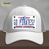 Go Pirates North Carolina Novelty License Plate Hat Mesh / White