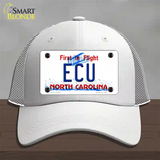 ECU North Carolina Novelty License Plate Hat Mesh / White