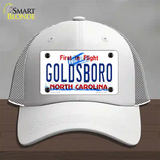 Goldsboro North Carolina Novelty License Plate Hat Mesh / White