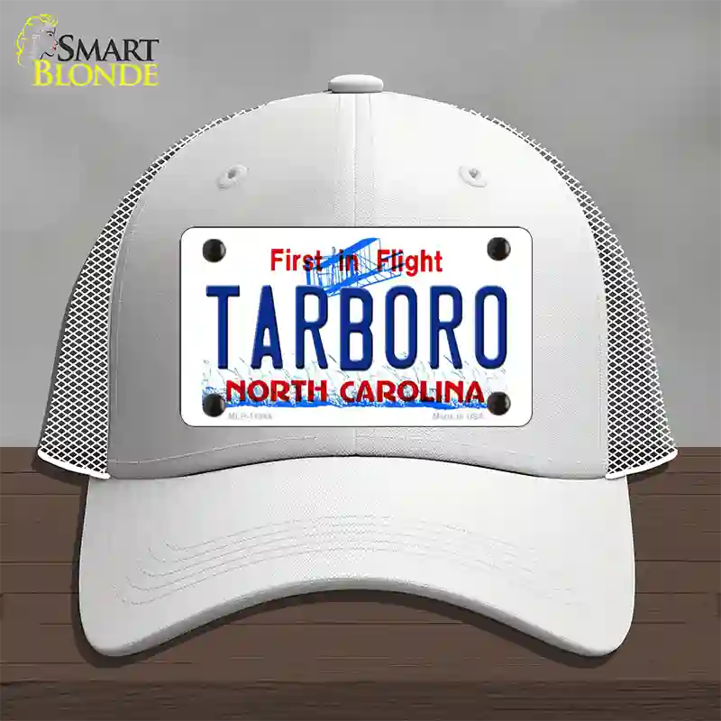 Tarboro North Carolina Novelty License Plate Hat Mesh / White