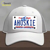 Ahoskie North Carolina Novelty License Plate Hat Mesh / White