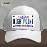 High Point North Carolina Novelty License Plate Hat Mesh / White