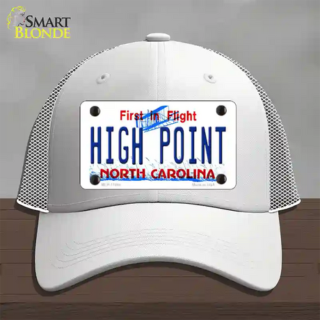 High Point North Carolina Novelty License Plate Hat Mesh / White