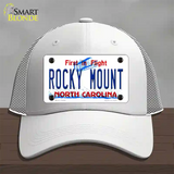 Rocky Mount North Carolina Novelty License Plate Hat Mesh / White