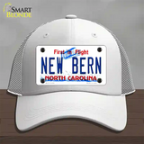 New Bern North Carolina Novelty License Plate Hat Mesh / White