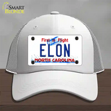 Elon North Carolina Novelty License Plate Hat Mesh / White